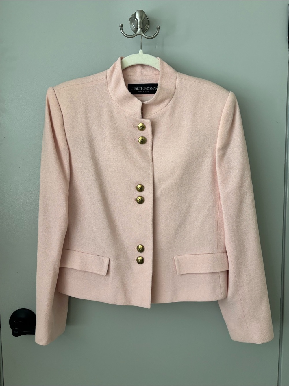 Vintage Herbert Grossman Neiman Marcus Pink Skirt Suit